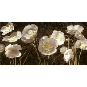  Ives McColl 48W by 24H  Baroque Poppies CANVAS Edge #6 