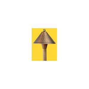  Brass Small Dimpled Cone Area Light, Antique Bronze