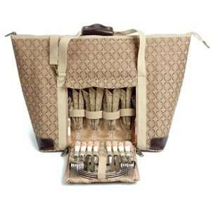 Polyester Picnic Bag   Estate Carryall for four  Sports 