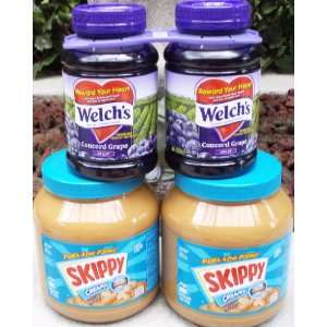  Skippy Creamy Peanut Butter, 64 Ounce Bottles (Pack of 2 