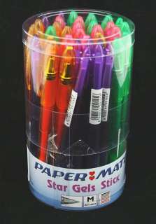 36 x Papermate STAR GEL INK STICK pens MIXED COLOURS  