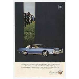   1969 Blue Cadillac Fleetwood Eldorado Print Ad (15086)