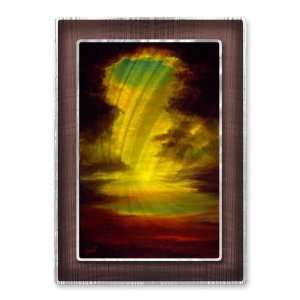  Cascade Abstract Painting On Metal by Keith Burnett 