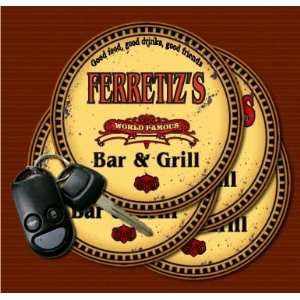 FERRETIZS Family Name Bar & Grill Coasters  Kitchen 
