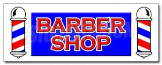 24 BARBER SHOP DECAL sticker hair salon parlor cut equipment supplies 