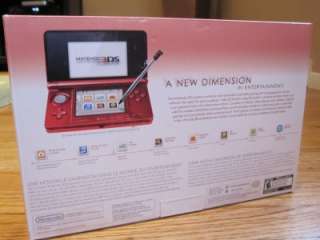 NEW Nintendo 3DS Flame Red System US 45496719357  