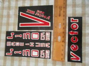 VECTOR STICKERS 4A OLD SCHOOL BMX RACE BIKE +8more RARE  