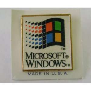  Microsoft Windows Button Pin Badge