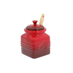 Le Creuset Ceramic Berry Jam Jar   Red