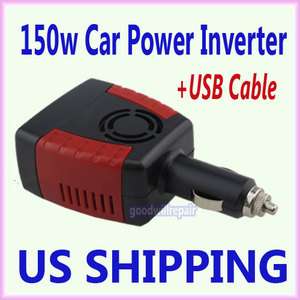 Car Power Inverter 12V DC to AC 220V 150W + USB and Fan for laptop use 