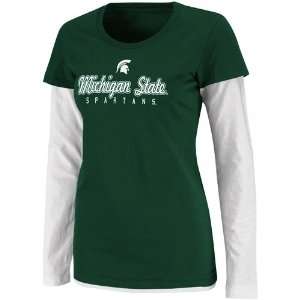  Michigan State Spartans Ladies Fiesta Double Layer Long 