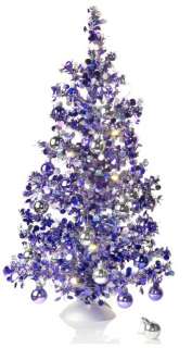 COLIN COWIE 2 ft. PRE LIT TABLETOP TINSEL CHRISTMAS TREE  