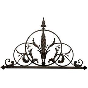   scroll design this dramatic wrought iron wall plaque will make
