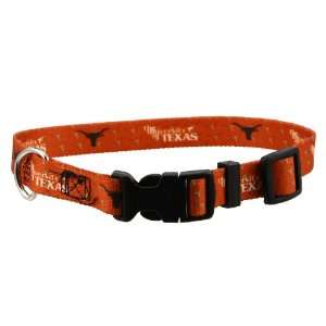  Texas Longhorns Burnt Orange Adjustable Dog Collar (Small 