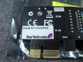Startech ST1000SPEX Gigabit Network Adapter PCI E  