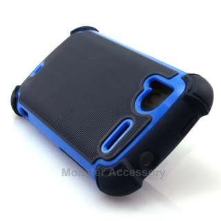 Aqua Blue X Shield Hard Case Gel Cover For HTC Sensation 4G T Mobile 