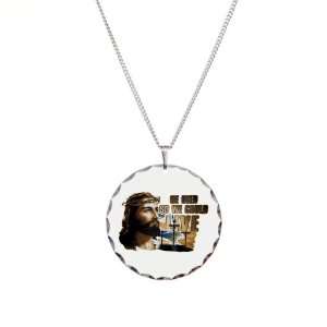  Necklace Circle Charm Jesus He Died So We Could Live 