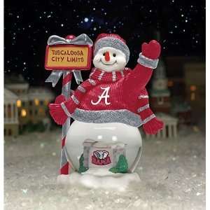  Alabama Crimson Tide NCAA City Limits Snowman
