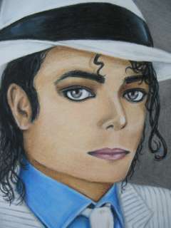 OOAK (One Of A Kind) Michael Jackson Smooth Criminal Portrait Pencil 