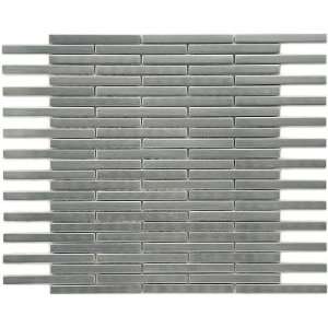 Metallic Stainless Steel Brick 11 3/4 x 12 Inch Ceramic Wall Tile (10 