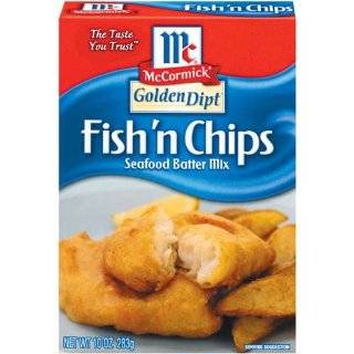 McCormick Golden Dipt Fish n Chips Seafood Batter Mix, 10 Ounce Boxes 