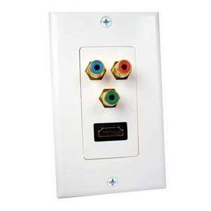  NEW HDMI & Component Wall Plate (Cables Audio & Video 