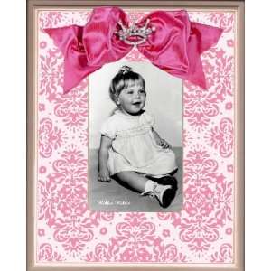   Rosebud Brocade Picture Frame with Silver Crown Arts, Crafts & Sewing