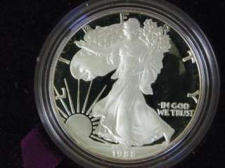 Silver American Eagle $1 Coins 2 oz .999 Silver Total, Proof 88 & 93 