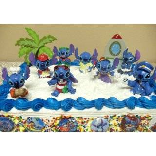 Adorable, Unique Disney 16 Piece Lilo And Stitch Birthday Cake Topper 
