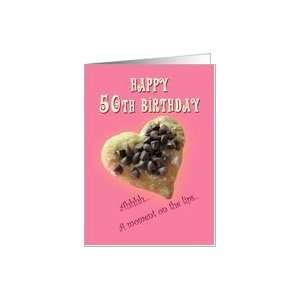  Humorous Happy 50th birthday cookie Card Toys & Games