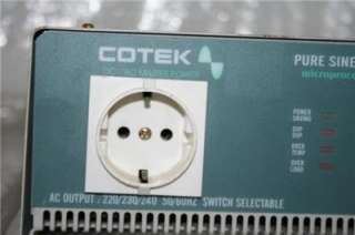 COTEK Pure Sine Wave Inverter Power Source 1500 Watts  