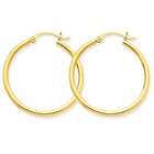 Goldfinger 14K Yellow Gold Lightweight Tube Hoop Earrings