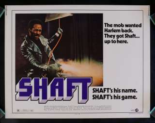 SHAFT * HALF SH ORIG MOVIE POSTER 1971 BLAXPLOITATION  