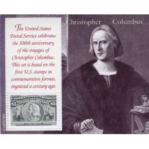  1492   1992 Voyages of Columbus Souvenir Sheets #2624 