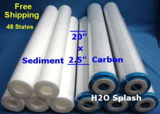   Sediment/(5)Carbon Water Filter(10 total)Replacement/RO/Home  