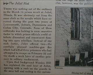 Jim Thorpe 1931 Joliet Prison Riot Illinois  