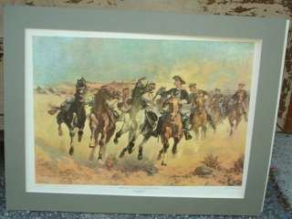 DISMOUNTED THE FOURTH CAVALRY TROOPERS MOVING PRINT FREDERIC 