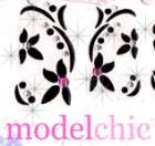 3D Nail Art Stickers Decal Colour Rhinestone Flowers