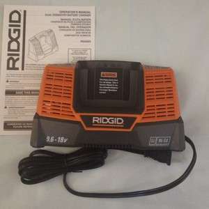 Ridgid 18V NiCad or Lithium Ion Cordless Tool Battery Charger R840093 