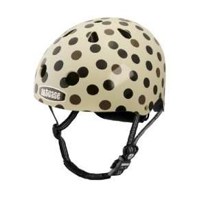  Nutcase Brownstone Dots Bike Helmet, White Sports 
