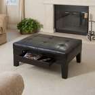 Black Ottoman With Storage  