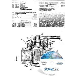  NEW Patent CD for PLUG VALVE WITH A FLEXIBLE PORT PLATE 