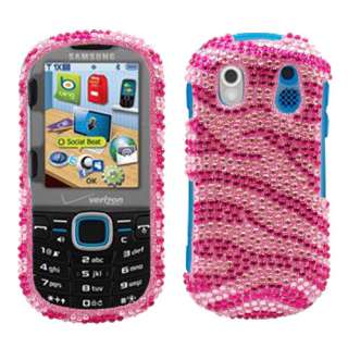 Samsung Intensity II U460 Pink Zebra Hard Case snap on cover  