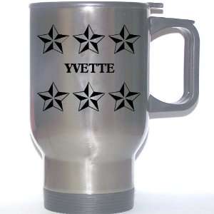 Personal Name Gift   YVETTE Stainless Steel Mug (black 