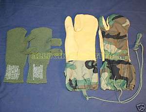 US ARMY WOODLAND Trigger Finger Mittens HUNTING M NEW  