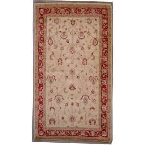 Knot Ziegler Chobi Design Area Rug with Wool Pile    a 7x10 Large Rug 