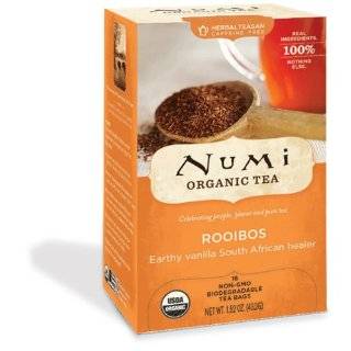 Numi Organic Tea Rooibos, Herbal Teasan, 18 Count Tea Bags (Pack of 3)