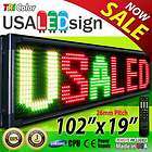   102x19 26MM TRI COLOR OUTDOOR PROGRAMMABLE SCROLLING MESSAGE BOARD