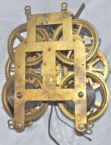 Antique Seth Thomas 8 Day Time Strike HIP Clock Movement Plymouth 