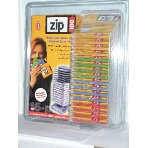  Iomega 100 MB Zip Disks with Mini Tower Disk Organizer 
